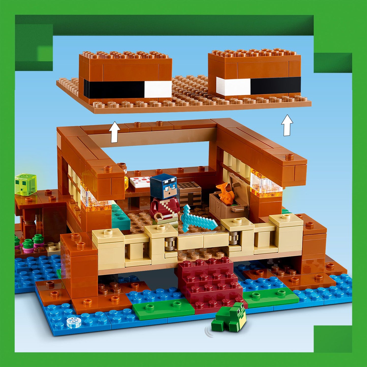 LEGO® Minecraft® The Frog House - Đồ Chơi Lắp Ráp Ngôi Nhà Ếch - LEGO 21256 - Hình ảnh bổ sung 7