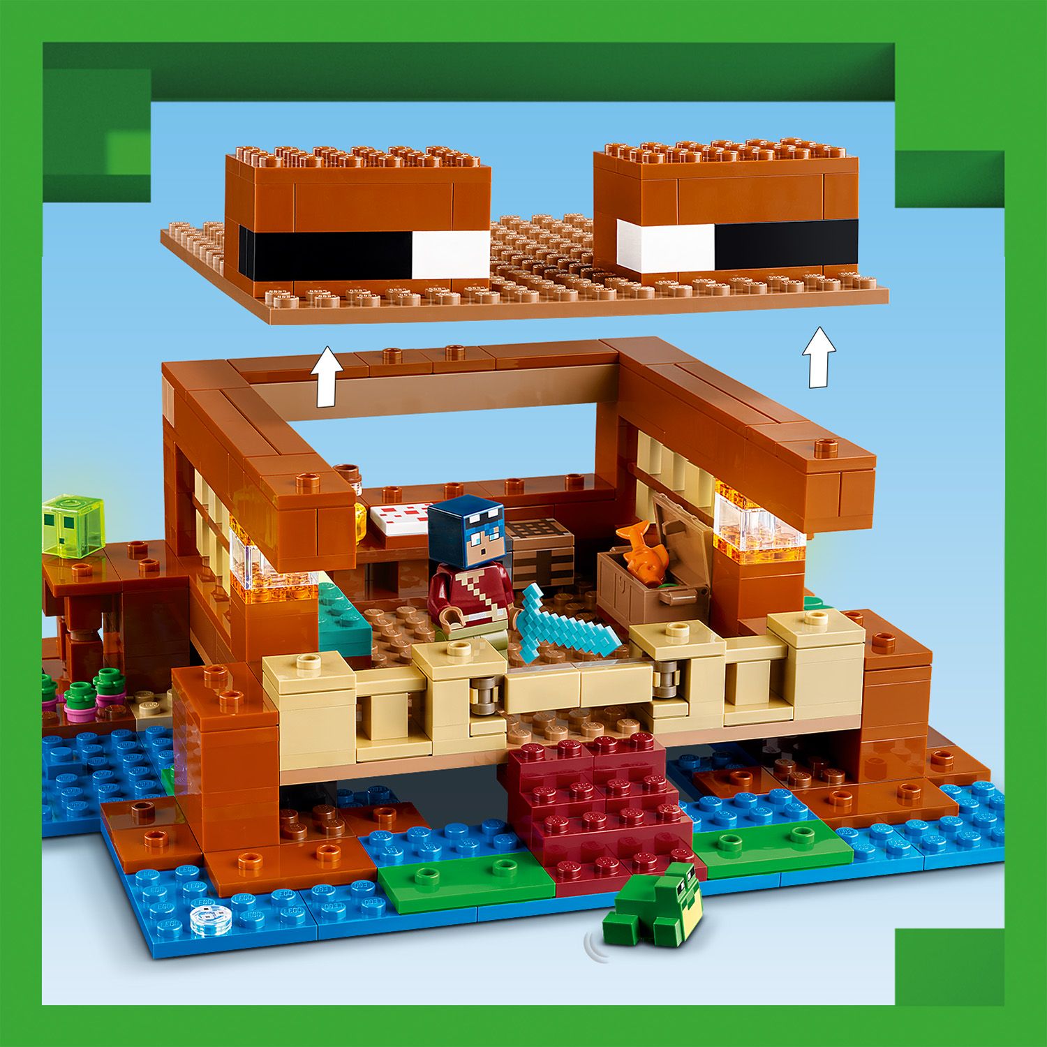 LEGO® Minecraft® The Frog House - Đồ Chơi Lắp Ráp Ngôi Nhà Ếch - LEGO 21256 - Hình ảnh bổ sung 7