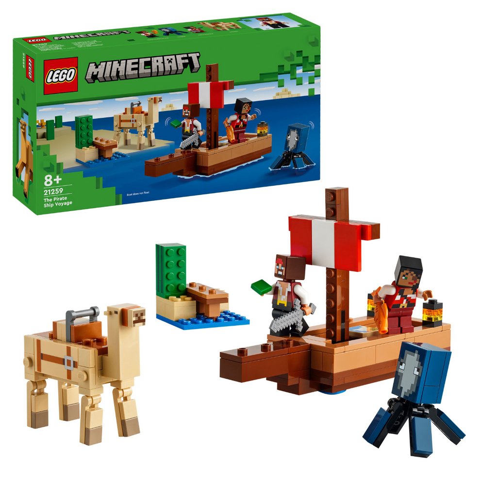 LEGO® Minecraft® The Pirate Ship Voyage - Đồ chơi lắp ráp Tàu Cướp Biển LEGO 21259 LEGO - ảnh 1 - Lego
