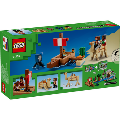 LEGO® Minecraft® The Pirate Ship Voyage - Đồ chơi lắp ráp Tàu Cướp Biển LEGO 21259 LEGO - ảnh 2 - Lego