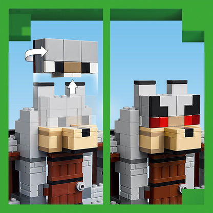 LEGO® Minecraft® The Wolf Stronghold - Đồ Chơi Lắp Ráp Pháo Đài Sói 21261 LEGO - ảnh 1 - LEGO Building Sets