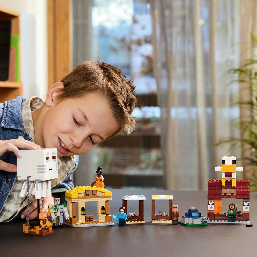 LEGO® Minecraft® The Ghast Balloon Village Attack - Bộ Lắp Ráp Cuộc Tấn Công Làng - LEGO 21273 - Góc nhìn khác 3