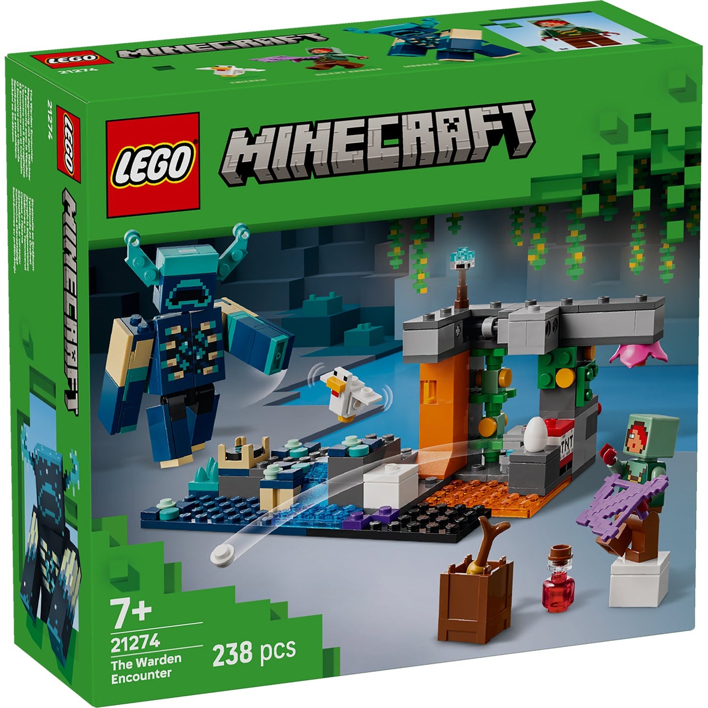 LEGO® Minecraft® The Warden Encounter - Đồ Chơi Lắp Ráp Trận Chiến Warden 21274 - Hình ảnh sản phẩm