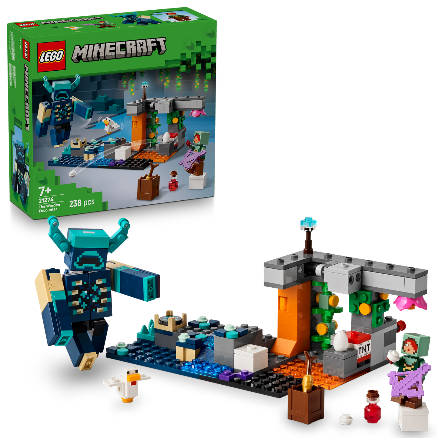 LEGO® Minecraft® The Warden Encounter - Đồ Chơi Lắp Ráp Trận Chiến Warden 21274 LEGO - ảnh 3 - LEGO Minecraft