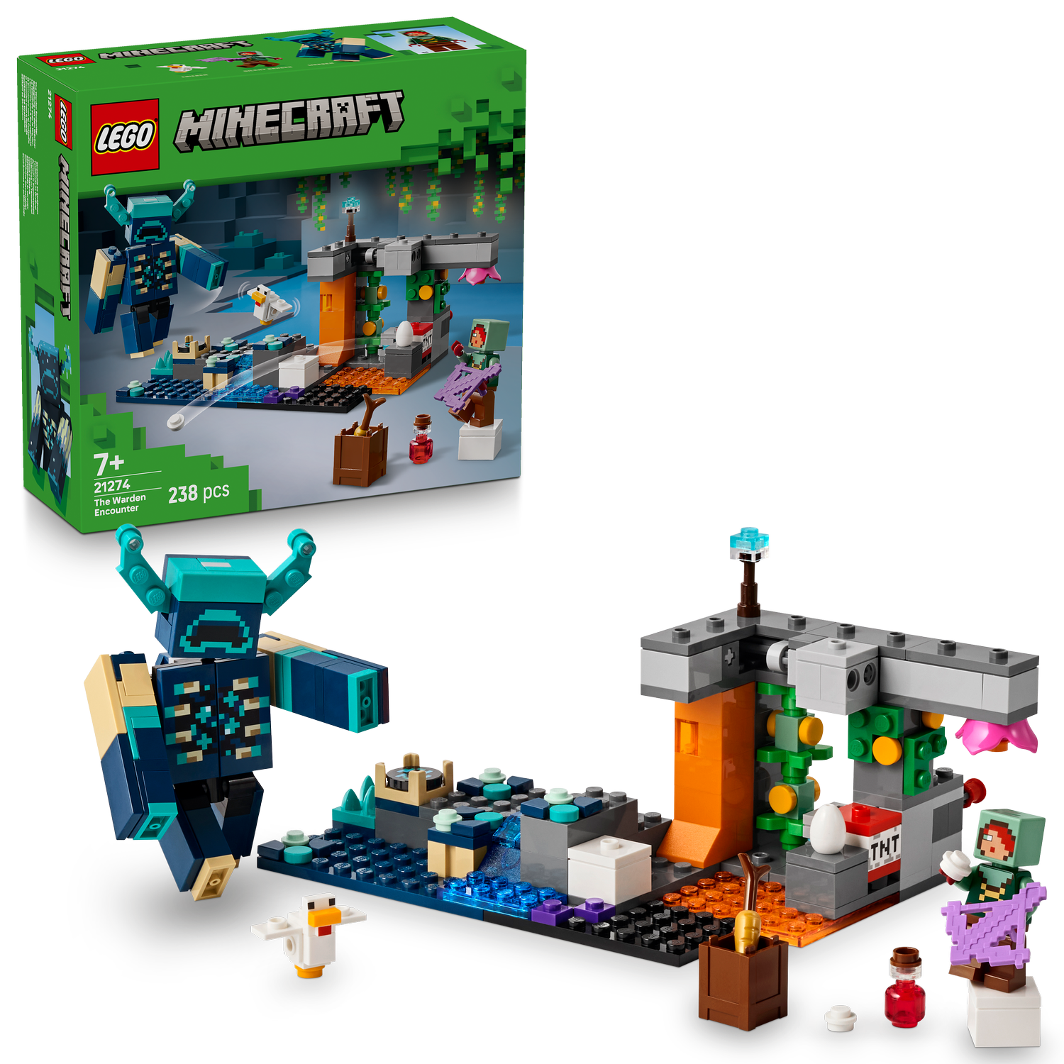 LEGO® Minecraft® The Warden Encounter - Đồ Chơi Lắp Ráp Trận Chiến Warden 21274 LEGO - ảnh 3 - LEGO Minecraft