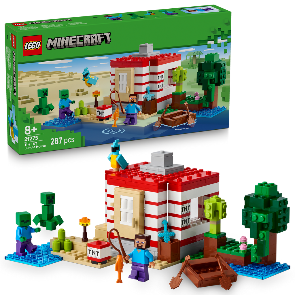 LEGO® Minecraft® The TNT Jungle House - Đồ Chơi Lắp Ráp Ngôi Nhà TNT Rừng Rậm 21275 - LEGO LEGO - ảnh 3 - LEGO Minecraft