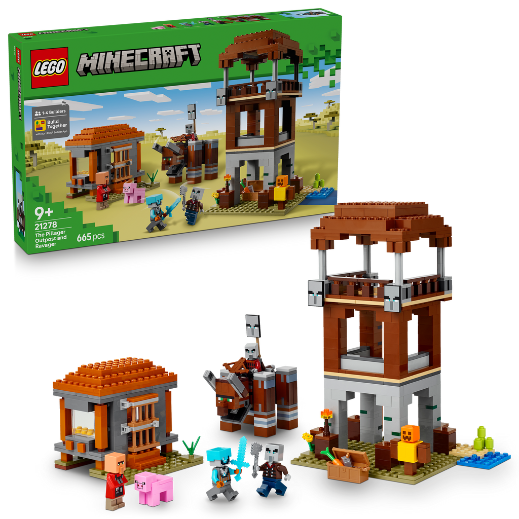 LEGO® Minecraft® The Pillager Outpost and Ravager - Đồ Chơi Lắp Ráp Thế Giới Minecraft - LEGO 21278 LEGO - ảnh 1 - LEGO Sets