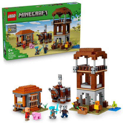 LEGO® Minecraft® The Pillager Outpost and Ravager - Đồ Chơi Lắp Ráp Thế Giới Minecraft - LEGO 21278 LEGO - ảnh 1 - LEGO Sets