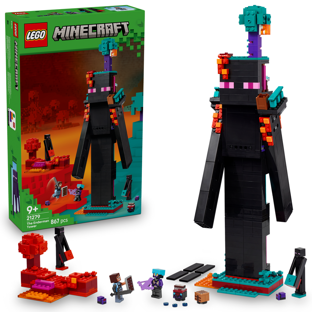 LEGO® Minecraft® The Enderman Tower Tháp Enderman Mô Hình Lắp Ráp LEGO 21279 LEGO - ảnh 2 - LEGO Sets