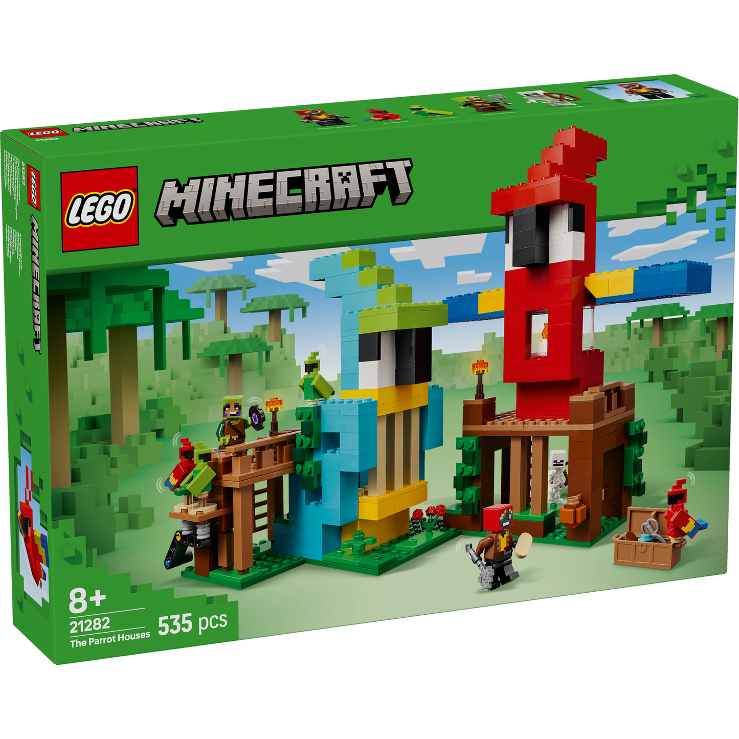 LEGO® Minecraft® The Parrot Houses - Bộ Lắp Ráp Ngôi Nhà Vẹt - LEGO 21282 - Hình ảnh sản phẩm
