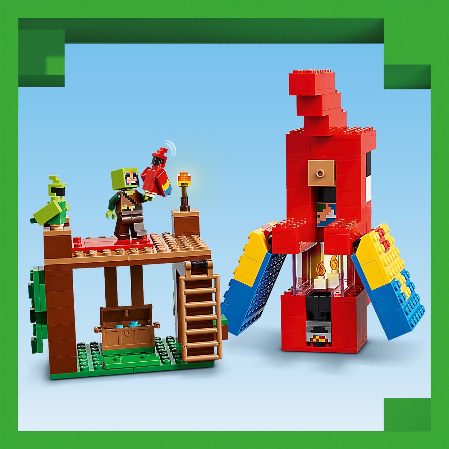LEGO® Minecraft® The Parrot Houses - Bộ Lắp Ráp Ngôi Nhà Vẹt - LEGO 21282 - Hình ảnh bổ sung 6