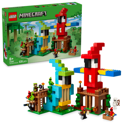 LEGO® Minecraft® The Parrot Houses - Bộ Lắp Ráp Ngôi Nhà Vẹt - LEGO 21282 LEGO - ảnh 1 - Đồ chơi lắp ráp