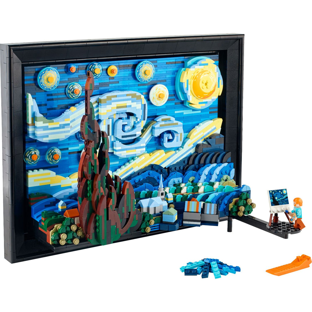 LEGO® Ideas Vincent van Gogh - The Starry Night - Bộ Lắp Ráp Mô Hình Nghệ Thuật 3D LEGO 21333 - Hình ảnh chi tiết 2