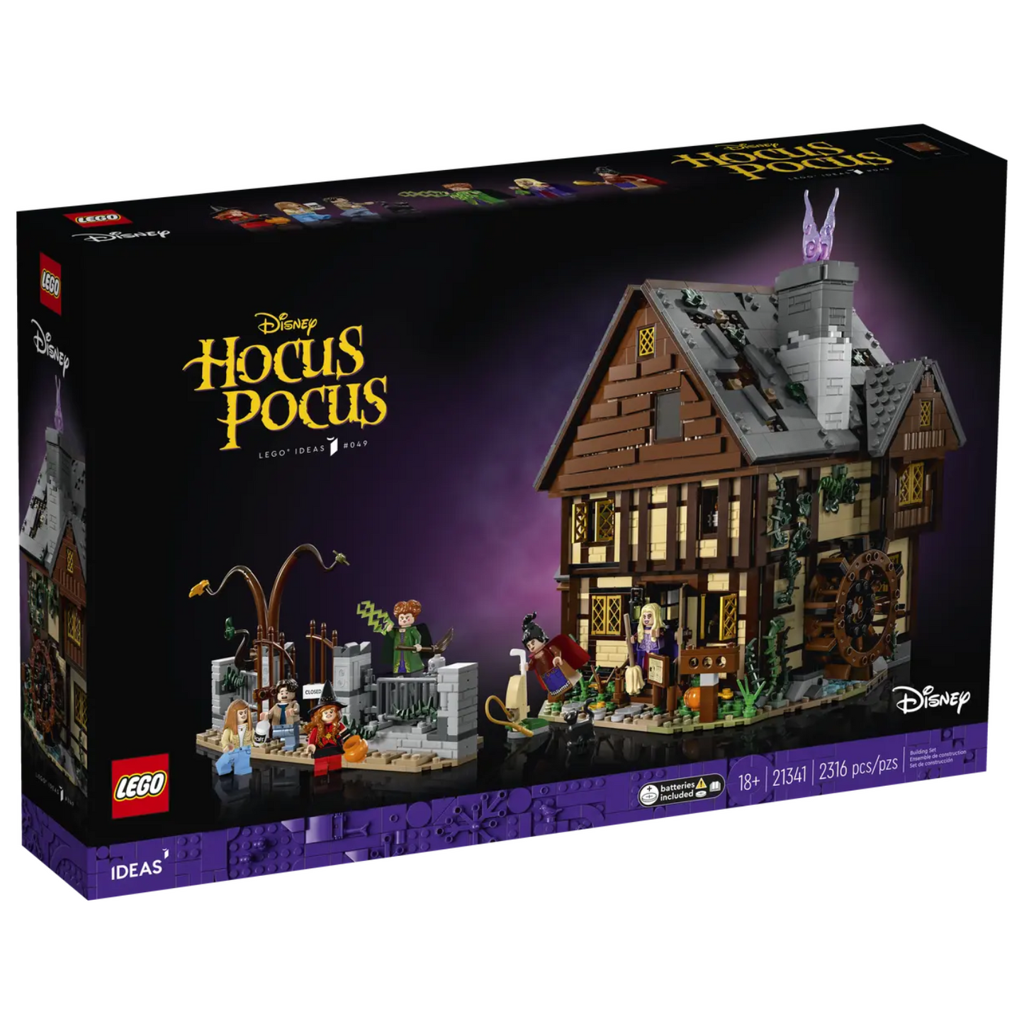 LEGO® Ideas Disney Hocus Pocus: The Sanderson Sisters’ Cottage - Mô hình Ngôi nhà Sanderson - LEGO 21341 - Hình ảnh sản phẩm