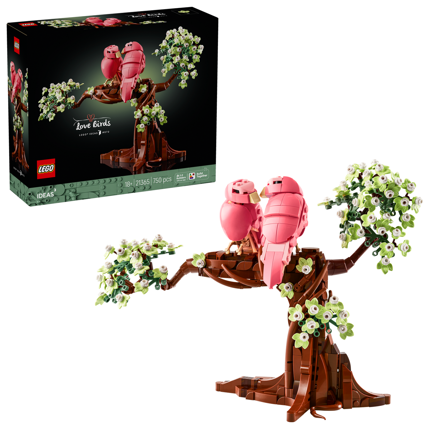 LEGO® Ideas Love Birds - Bộ Lắp Ráp Chim Tình Yêu LEGO 21365 LEGO - ảnh 6 - Lego