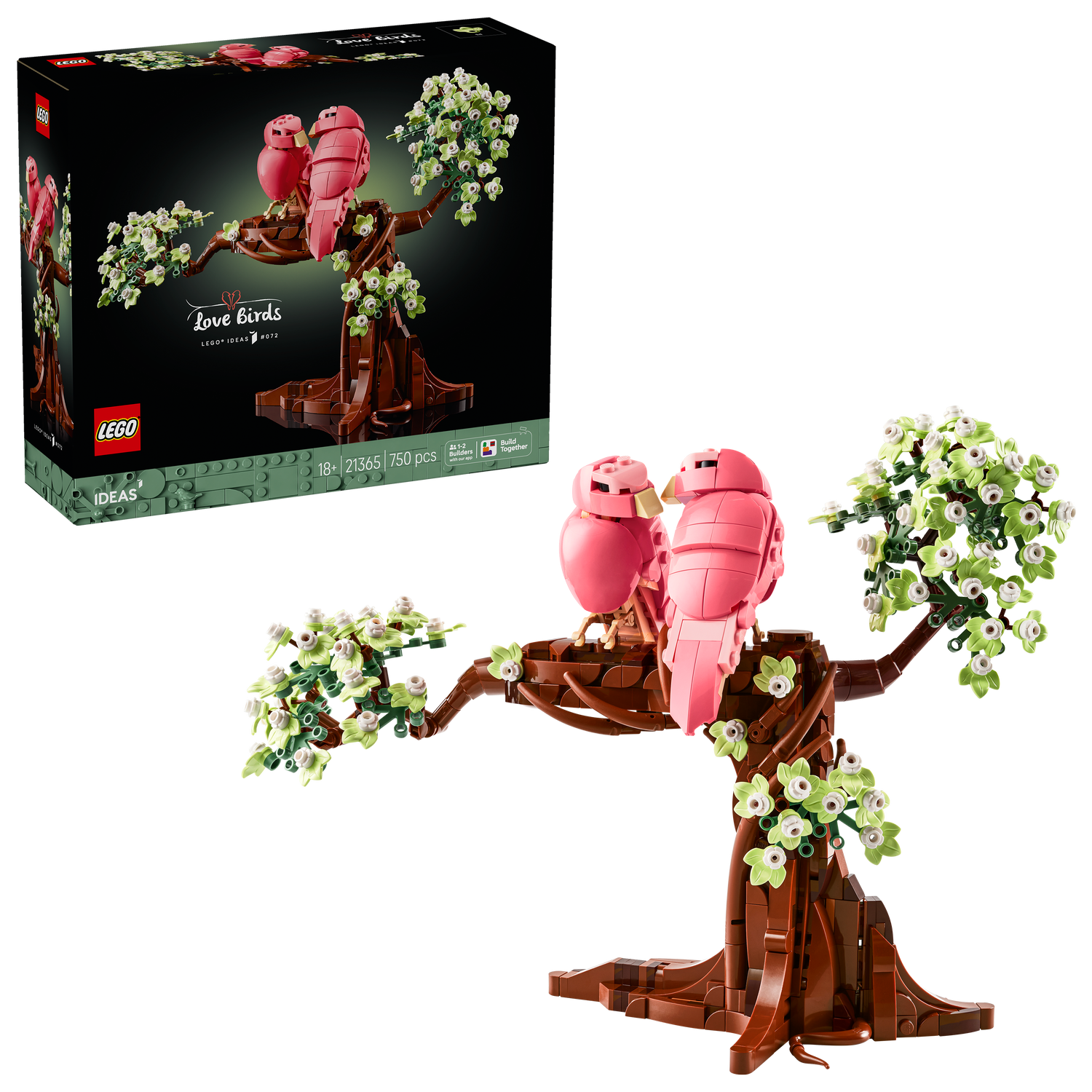 LEGO® Ideas Love Birds - Bộ Lắp Ráp Chim Tình Yêu LEGO 21365 LEGO - ảnh 6 - Lego