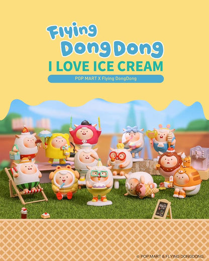 Popmart Flying DongDong I Love Ice Cream Blindbox Series - Mô hình hộp mù chính hãng Pop Mart