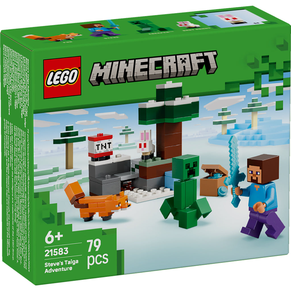 LEGO® Minecraft® Steve’s Taiga Adventure - Bộ Đồ Chơi Lắp Ráp Rừng Taiga LEGO 21583 - Hình ảnh sản phẩm