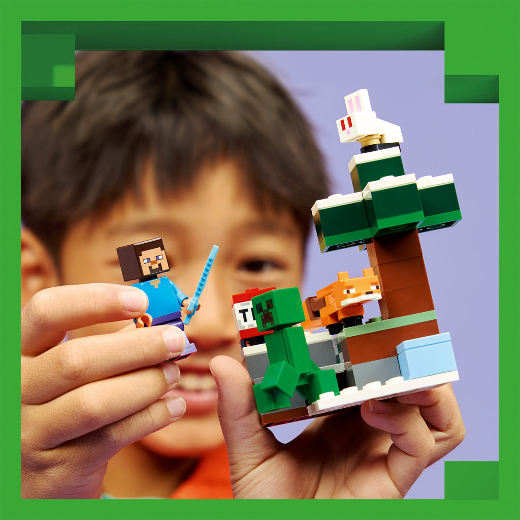 LEGO® Minecraft® Steve’s Taiga Adventure - Bộ Đồ Chơi Lắp Ráp Rừng Taiga LEGO 21583 LEGO - ảnh 1 - LEGO Minecraft