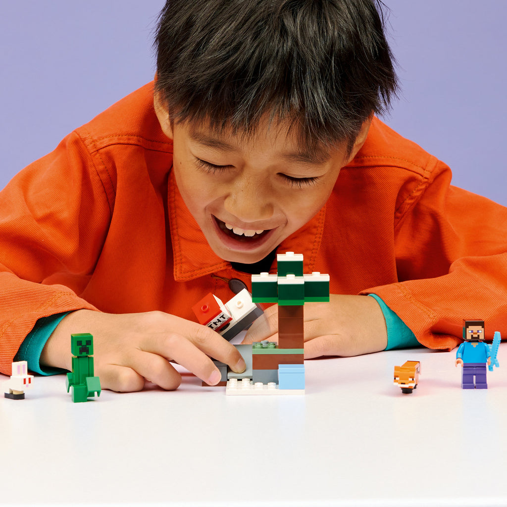 LEGO® Minecraft® Steve’s Taiga Adventure - Bộ Đồ Chơi Lắp Ráp Rừng Taiga LEGO 21583 - Góc nhìn khác 3