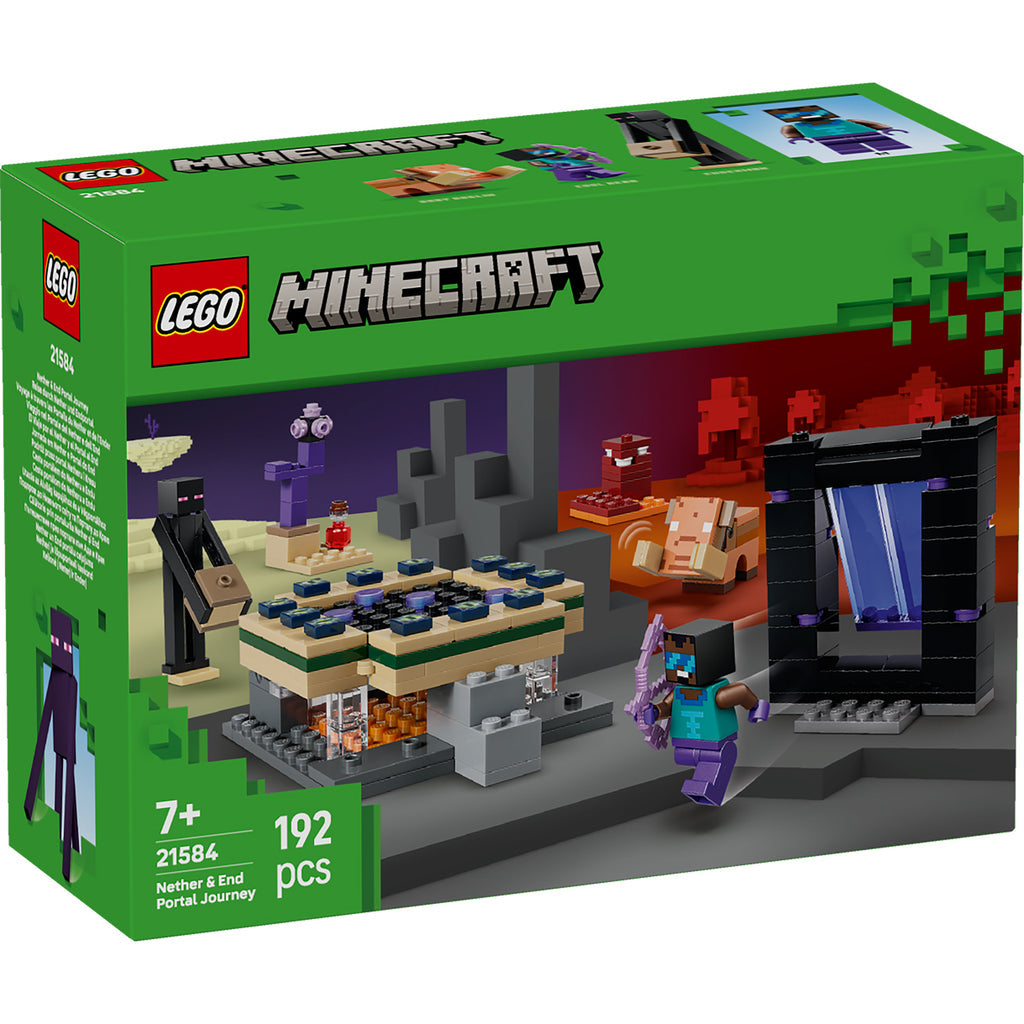 LEGO® Minecraft® Nether & End Portal Journey Đồ Chơi Lắp Ráp Cổng Địa Ngục & Cổng Kết Thúc LEGO 21584 - Hình ảnh sản phẩm
