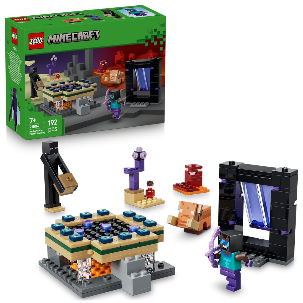 LEGO® Minecraft® Nether & End Portal Journey Đồ Chơi Lắp Ráp Cổng Địa Ngục & Cổng Kết Thúc LEGO 21584 LEGO - ảnh 3 - LEGO Min