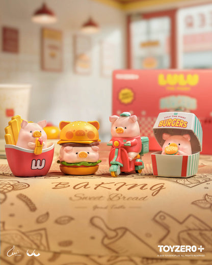 Lulu The Piggy - Hamburger Express Delivery Moveable Blind Box Series - Mô Hình Heo Lulu Giao Hamburger TOYZERO+ - Hình ảnh sản phẩm