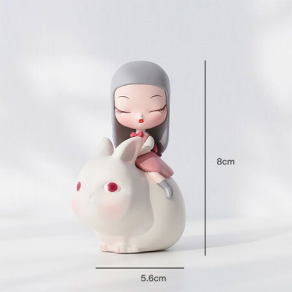White night Fairy - Moonlight Rabbit - Lite - Mô Hình Figure Art Toy Keme Life