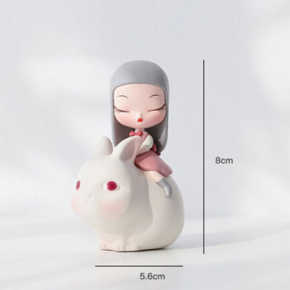 White night Fairy - Moonlight Rabbit - Lite - Mô Hình Figure Art Toy Keme Life
