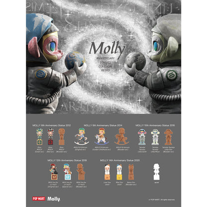 Molly Anniversary Statues Classical Retro - Mô hình Blind Box Art Toy - POP MART