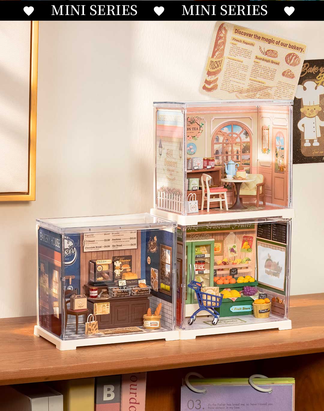 Rolife Mini Super Creator Shop Series - Bộ mô hình lắp ráp nhà búp bê tí hon DIY - Rolife