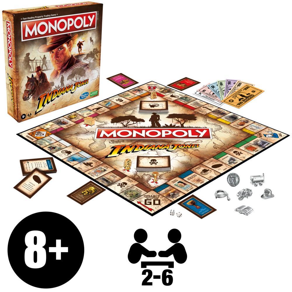 Bộ Cờ Tỷ Phú Monopoly Indiana Jones - Board Game Phiêu Lưu Khảo Cổ (F4112)