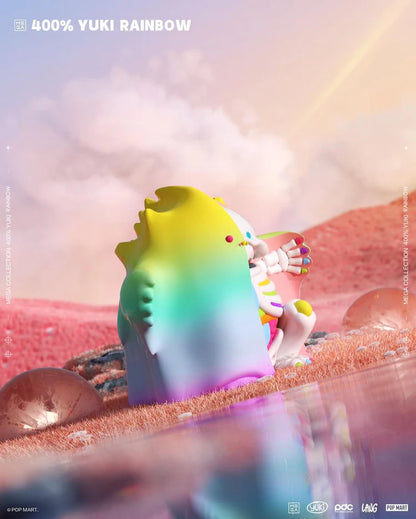 YUKI RAINBOW 400% Figure - Mô hình Art Toy Cao Cấp Chính Hãng Pop Mart