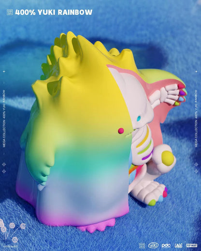 YUKI RAINBOW 400% Figure - Mô hình Art Toy Cao Cấp Chính Hãng Pop Mart