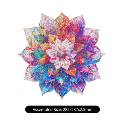 Rowood Wooden Jigsaw Puzzle - Mystic Mandala Flower - Bộ xếp hình gỗ 200 mảnh - Rolife