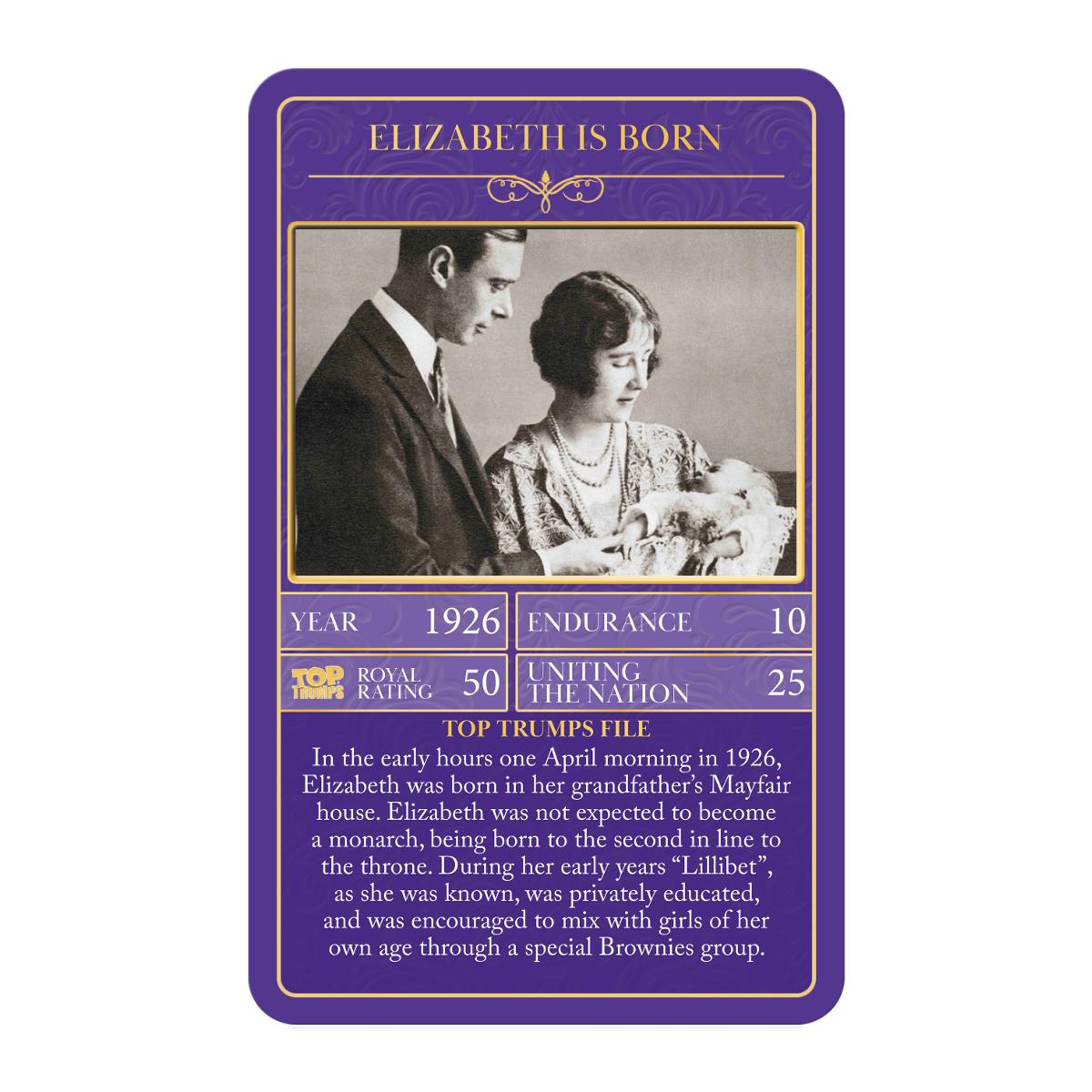 HM Queen Elizabeth II Top Trumps Card Game - Trò Chơi Thẻ Bài Kỷ Niệm Nữ Hoàng Anh - Winning Moves - Hình ảnh chi tiết 2