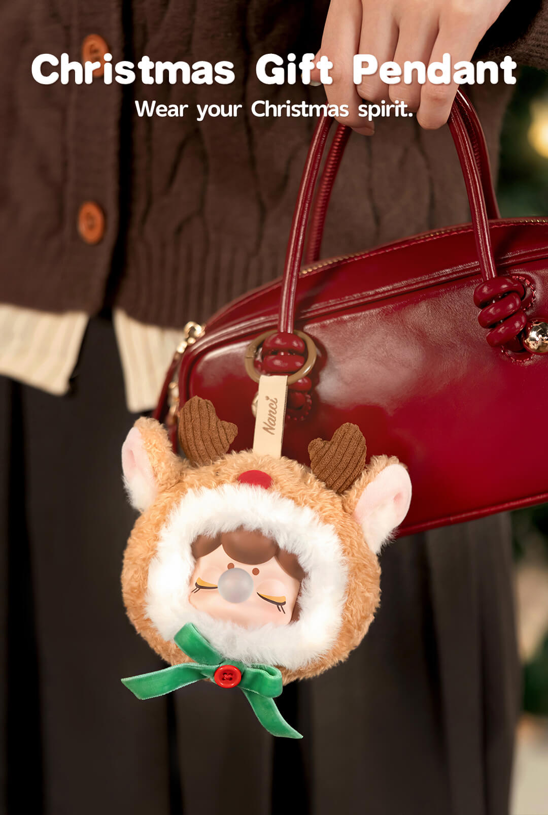 Nanci Christmas Gift Plush Pendant | Blind Box Set of 4 (80mm) - Mô hình móc khóa bông Giáng sinh - Rolife