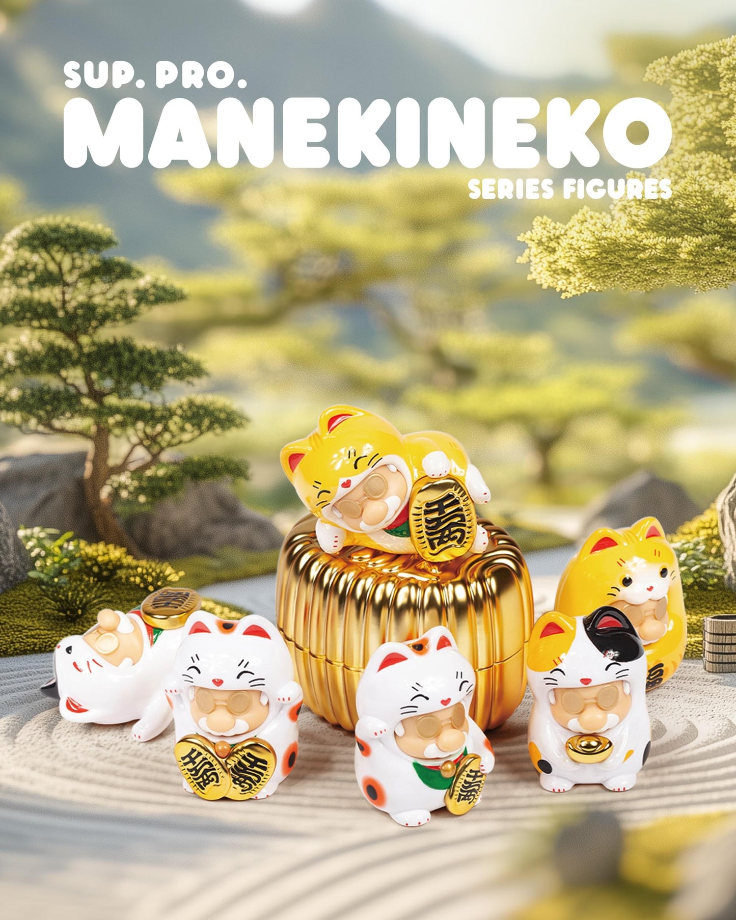 SUP. PRO. MANEKINEKO // Blind Box - Mô Hình Art Toy Mèo May Mắn - Fools Paradise