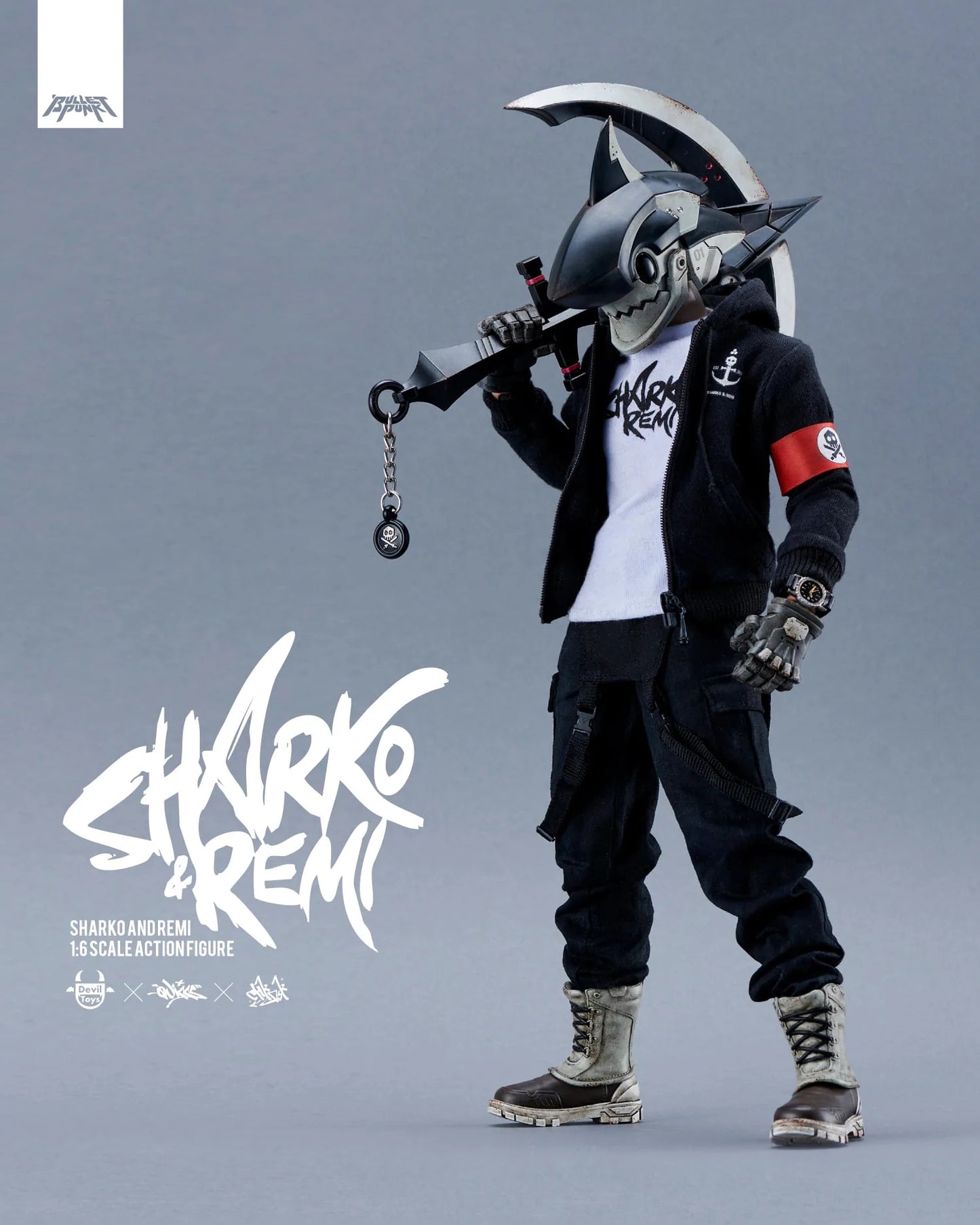 Sharko & Remi 1/6 Action Figure (Fortress Black Edition) - Mô hình hành động cao cấp Devil Toys x Chk Dsk x Quiccs