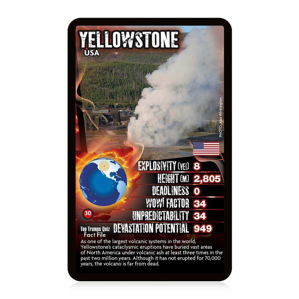 Volcanoes Top Trumps Card Game - Trò Chơi Thẻ Bài Giáo Dục Núi Lửa - Winning Moves - Góc nhìn khác 3