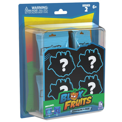 BLOX FRUITS - Mystery Fruit Minifigure 4-Pack (1.5" Tall, Series 2) [Includes DLC] - Bộ 4 Mô Hình Trái Ác Quỷ Bí Ẩn Chính Hãng PhatMojo