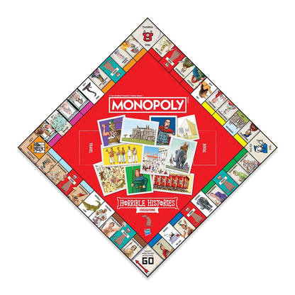Horrible Histories Ancient Civilisations Monopoly Board Game - Board Game Cờ Tỷ Phú Lịch Sử - Winning Moves - Góc nhìn khác 3