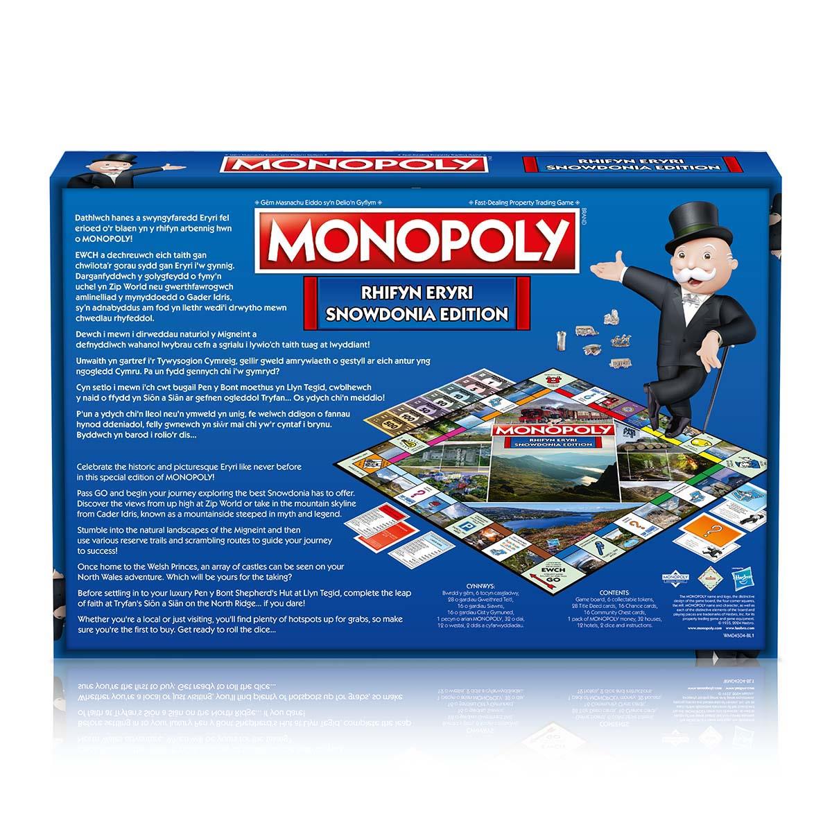 Rhifyn Eryri Snowdonia Edition Monopoly Board Game - Cờ Tỷ Phú Phiên Bản Snowdonia - Winning Moves