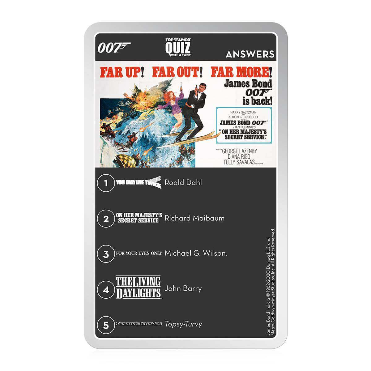 James Bond Top Trumps Quiz Game - Trò chơi thẻ bài đố vui 007 - Winning Moves - Hình ảnh bổ sung 4