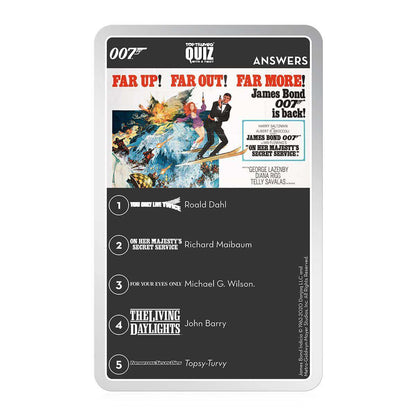 James Bond Top Trumps Quiz Game - Trò chơi thẻ bài đố vui 007 - Winning Moves - Hình ảnh bổ sung 4