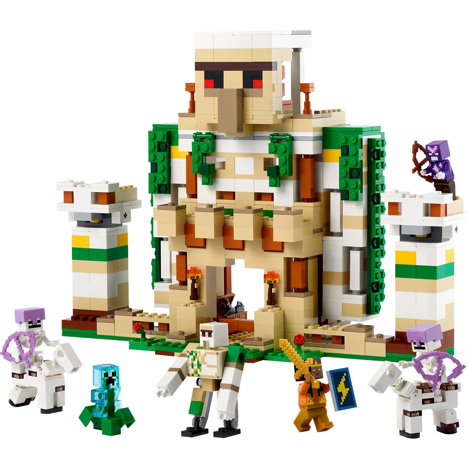 LEGO® Minecraft™ The Iron Golem Fortress - Pháo Đài Người Sắt Golem Biến Hình - LEGO 21250 - Hình ảnh chi tiết 2