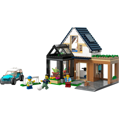LEGO® City Family House and Electric Car - Mô Hình Ngôi Nhà Gia Đình Và Xe Điện LEGO City 60398 - Hình ảnh chi tiết 2