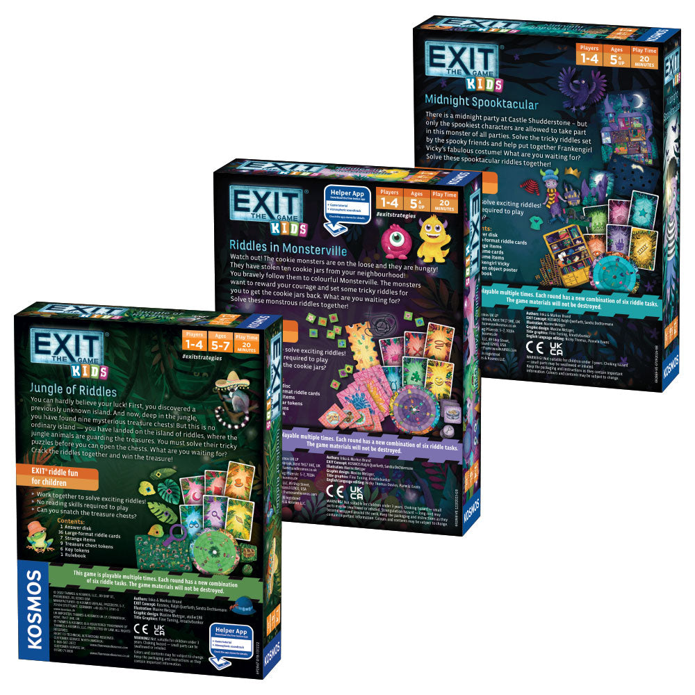 EXIT Game Kids Three-Pack Bundle - Bộ 3 Trò Chơi Giải Đố Thoát Hiểm Cho Bé - Thames & Kosmos Thames & Kosmos - ảnh 1 - Board 