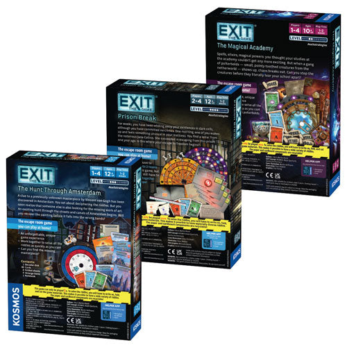 EXIT: Season 6 Three-Pack: The Hunt Through Amsterdam, Prison Break, The Magical Academy - Bộ 3 Trò Chơi Thoát Hiểm Escape Room - Thames & Kosmos - Hình ảnh bổ sung 6