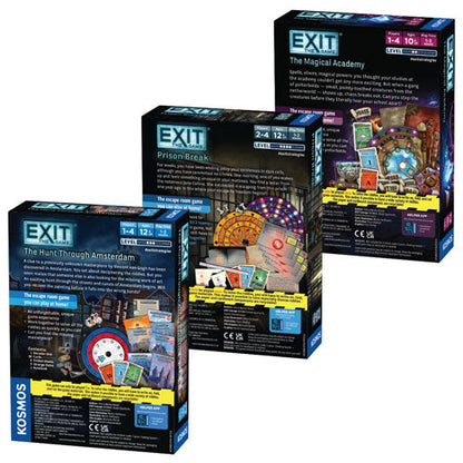 EXIT: Season 6 Three-Pack: The Hunt Through Amsterdam, Prison Break, The Magical Academy - Bộ 3 Trò Chơi Thoát Hiểm Escape Room - Thames & Kosmos - Hình ảnh bổ sung 6